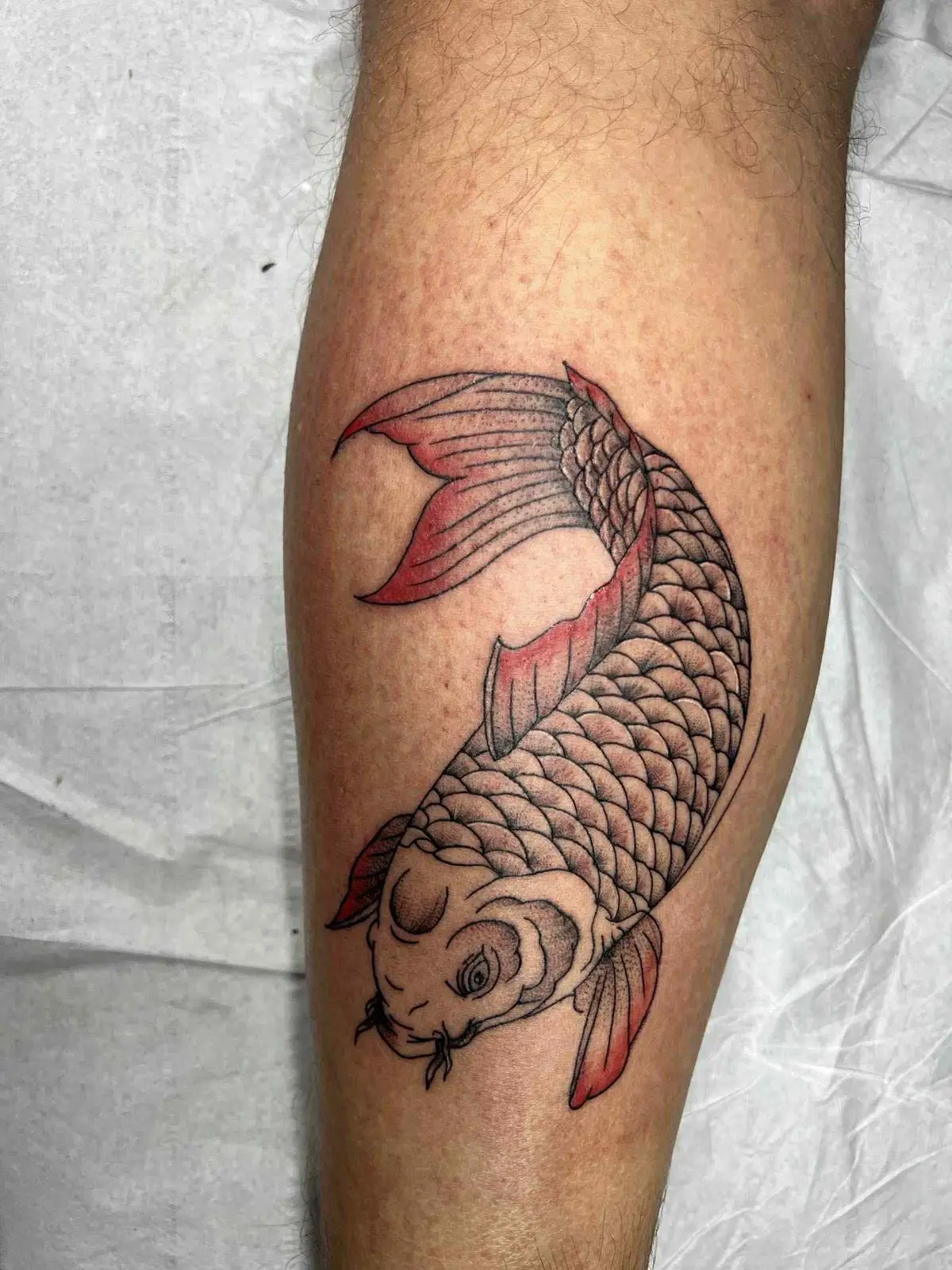Tatouage carpe koï